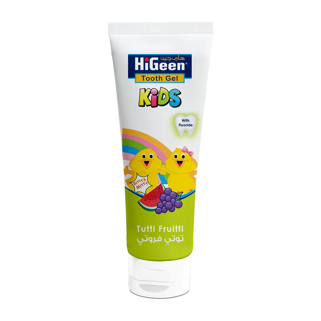 HiGeen Kids Tooth Gel 80gm.Tutti Fruity